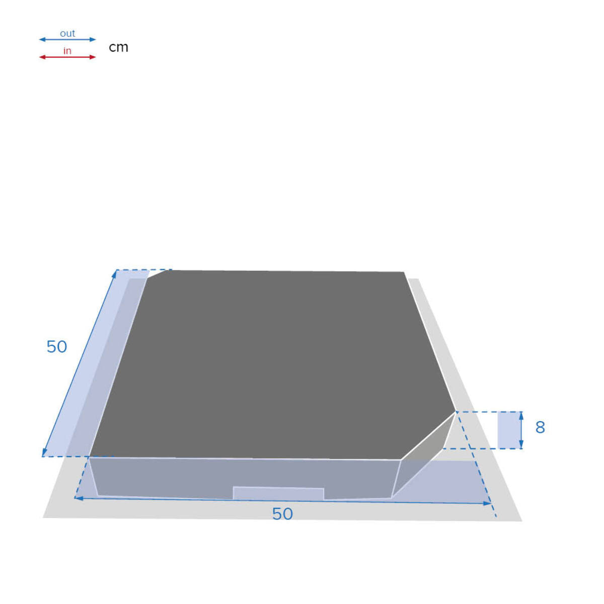 Dalle pour parasol Baquio Gris