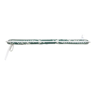 Galette de chaise Tropical 39x39cm imprimée vert foncé