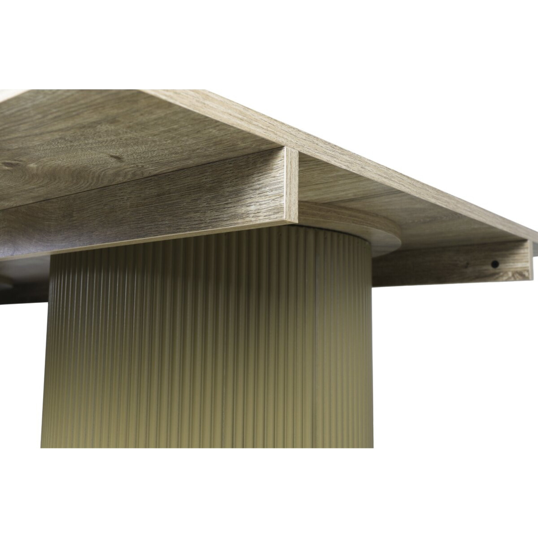 Table à manger ovale en bois "Zénith" - 180 cm - 8 places - Beige