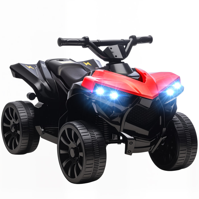 Quad Eléctrico para Niños 6 V, Quad para Niños de 37 a 72 Meses, Velocidad hasta 3â€¯km/h, con Faros y Música, Rojo