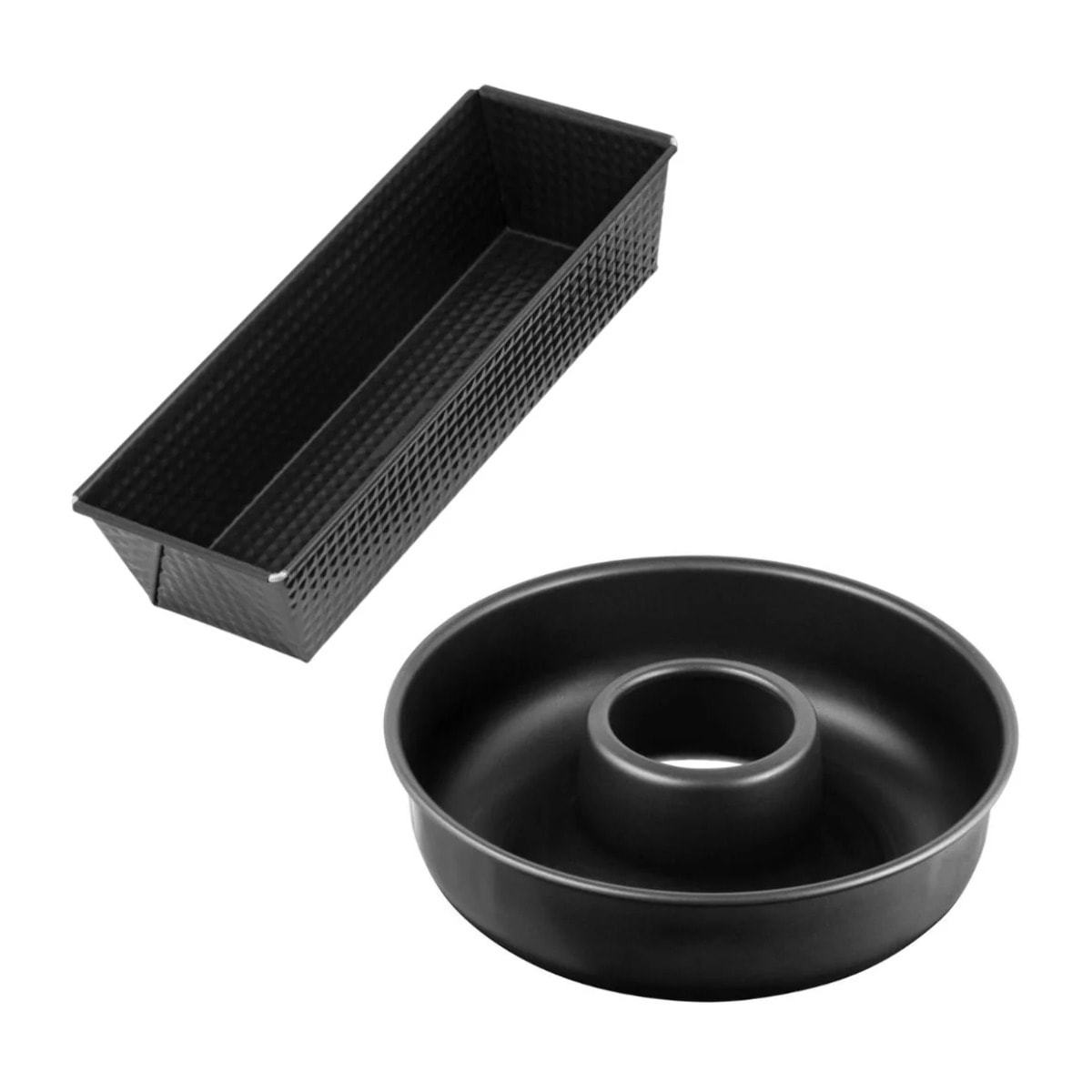 Set de moule à cakes 30,5 x 11,5 cm et moule à savarins 28 cm Zenker Black Metallic