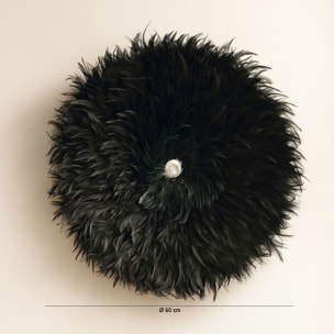Décoration en plumes de coq et coquillages 60cm KAPAU