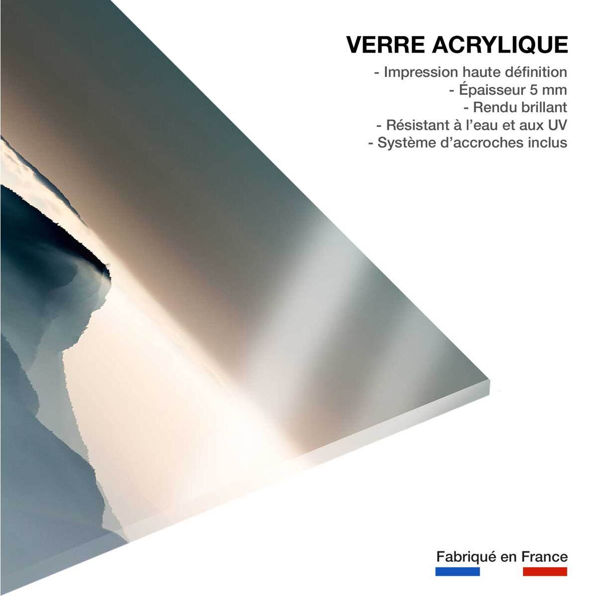 Tableau deco voile alpin Tableau plexiglas