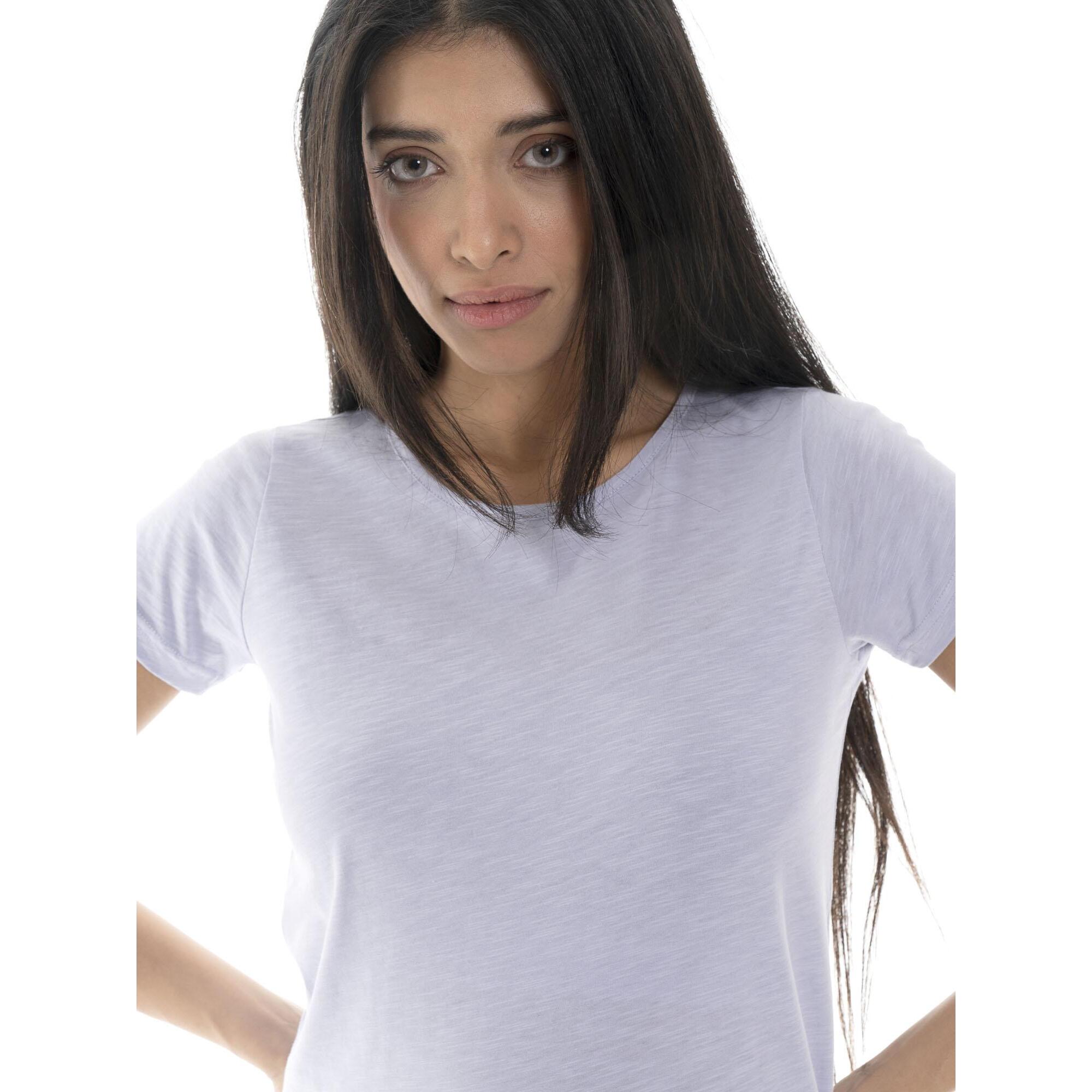 Leone Camiseta básica de mujer de manga corta