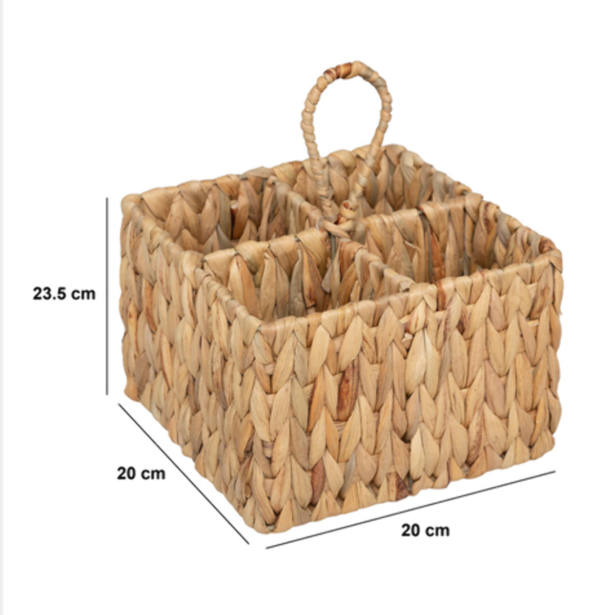 Pot à couverts "Harmony" 4 compartiments jacinthe