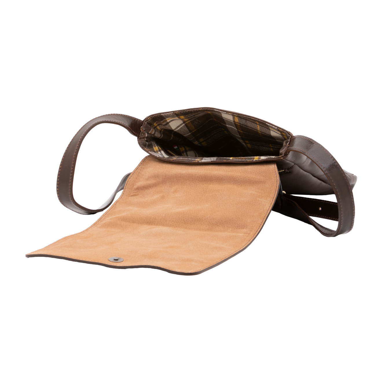 Borsa a tracolla  da uomo In Vera pelle Made in Italy 24x30x4 cm