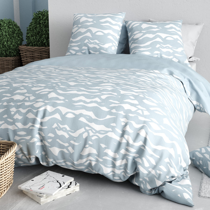 Parure housse de couette 3pcs 100% coton 57 fils nordic