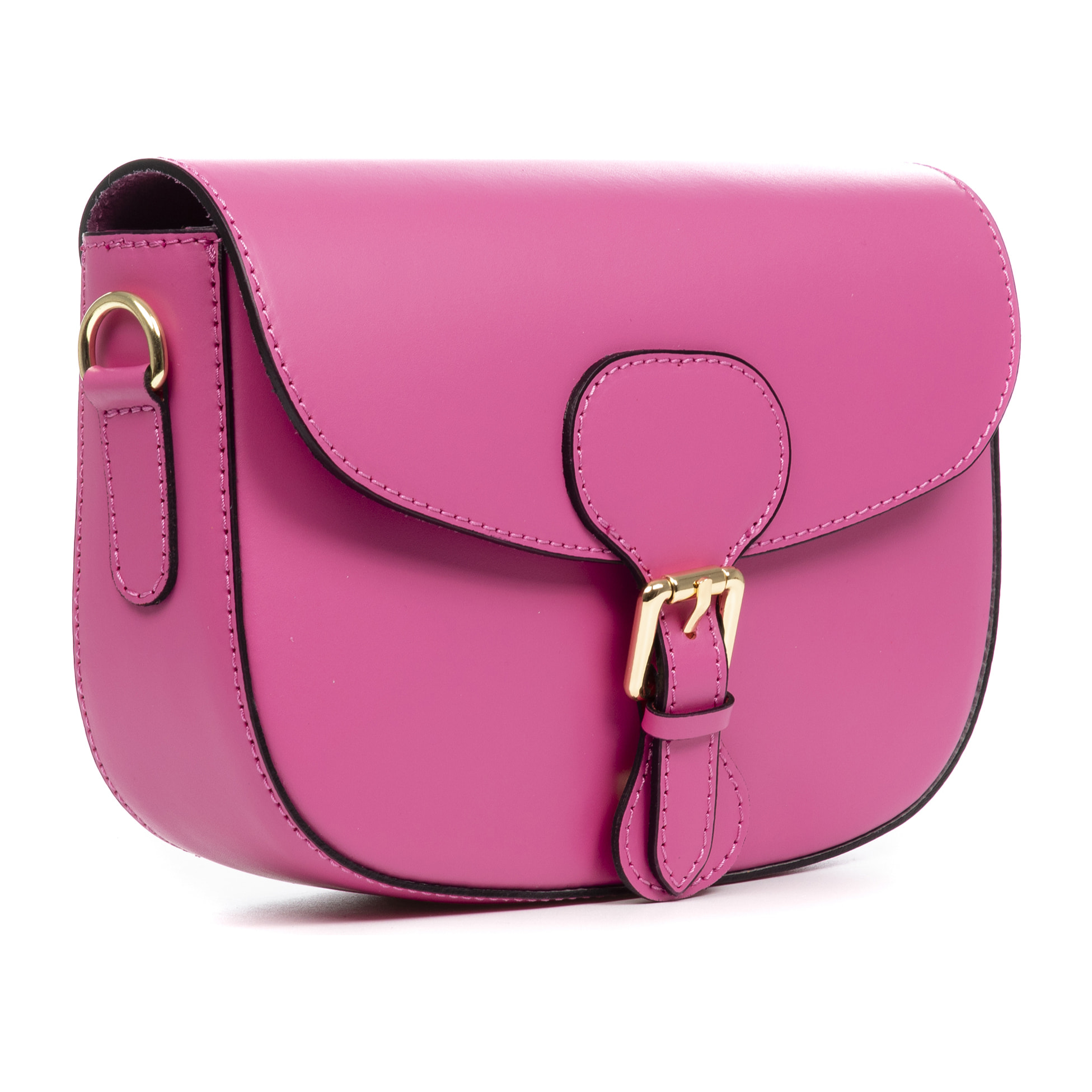 Anghiari borsa a tracolla donna. Pelle autentica finitura Ruga