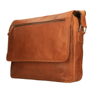 Borsa a tracolla  da uomo In Vera pelle Made in Italy xx cm