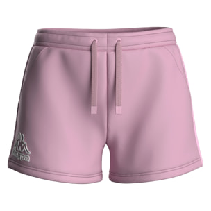 Pantaloni Corti Kappa Donna Logo Tape Gragria Viola