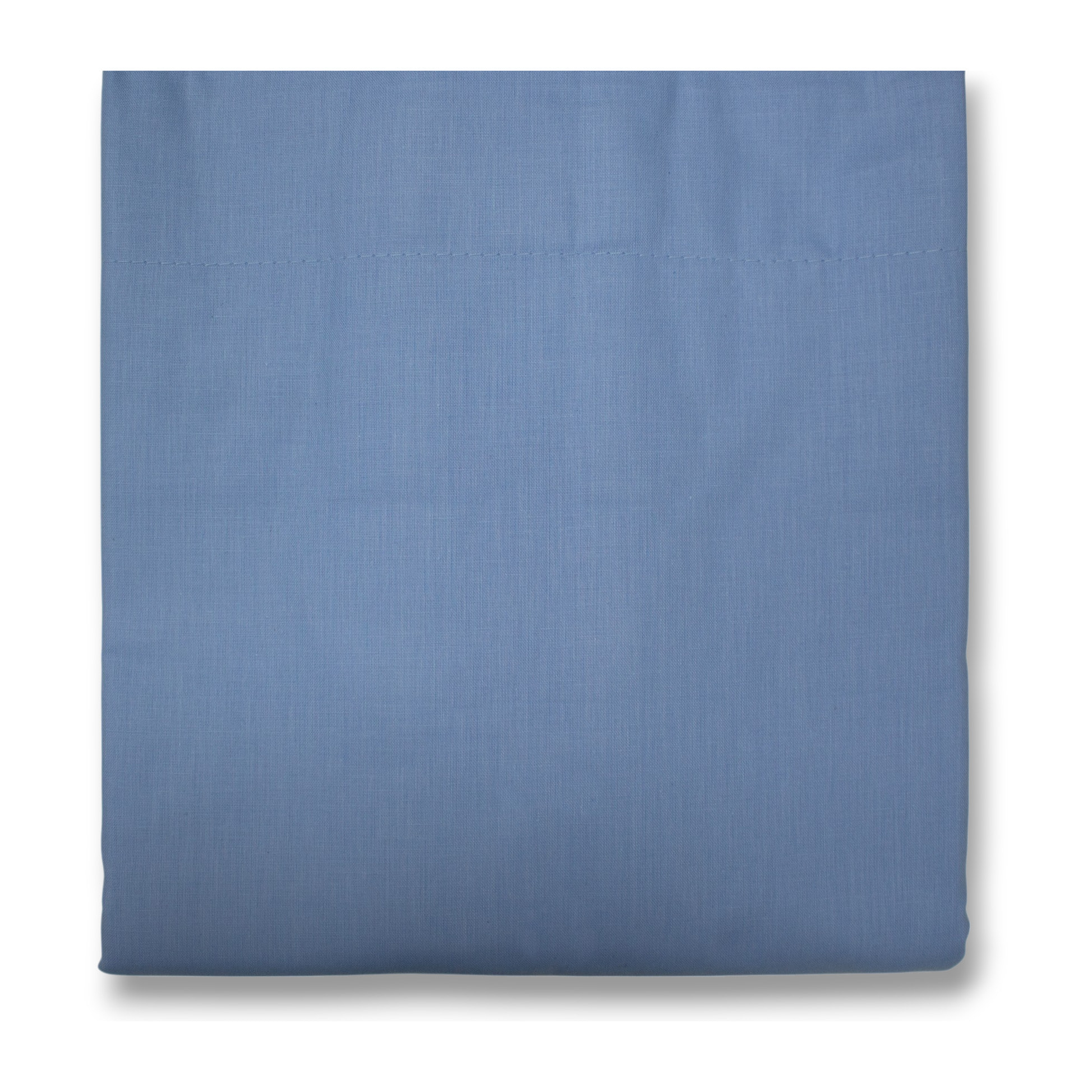 COMPLETO LENZUOLA MATRIMONIALE COL.AZZURRO IN COTONE 60 FILI TINTA UNITA H.30