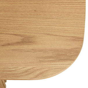 SYA - Table à manger rectangulaire L200 décor et chêne naturel