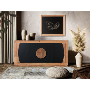 Aparador de Madera de Acacia Estilo Rústico Contemporáneo