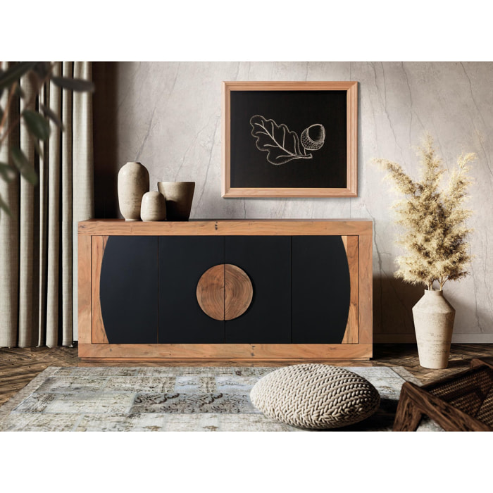 Aparador de Madera de Acacia Estilo Rústico Contemporáneo