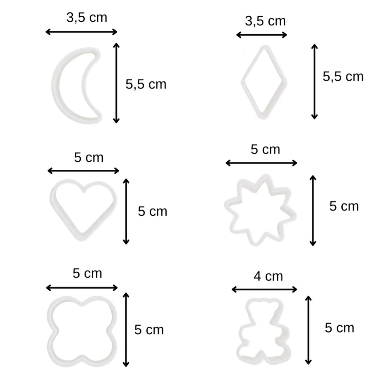 Lot de 6 emporte-pièces Zenker Emporte-pièces