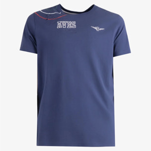 T-shirt Esercito blu in cotone uomo