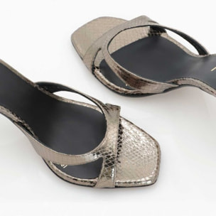 SANDALIAS DORADAS SIRAGEL-X