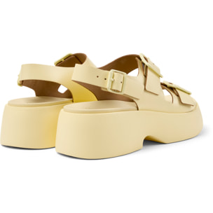 Sandalias - CAMPER Tasha - Amarillo - Cuero liso
