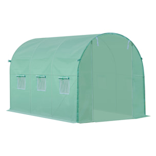 Bâche de rechange serre tunnel 3L x 2l x 2H m PE fenêtres + porte