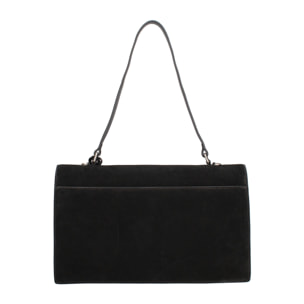 Borsa a spalla da donna Made in Italy - Lavinia Chic - Pelle Scamosciata - 34.5 x 21.0 x 10.0 cm