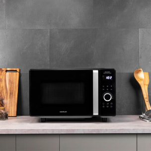Cecotec Micro-ondes sans plateau GrandHeat 2500 Flatbed Touch Black