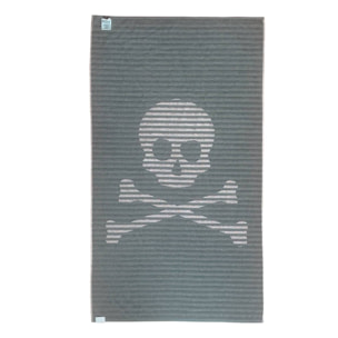 Juego de 2 toallas 90x180cm 100% algodón 500gsm beige + azul marino scalpers home