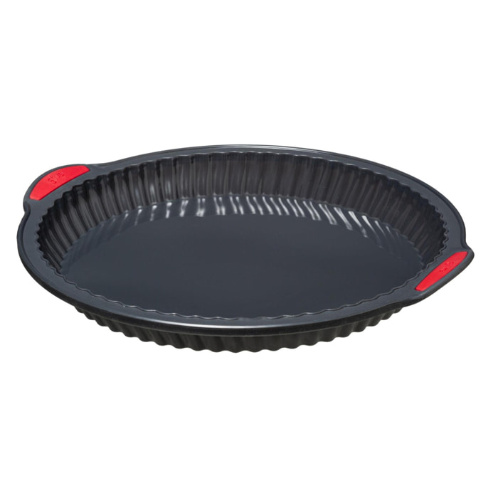 Silitop" molde de silicona para tarta 26 cm negro rojo