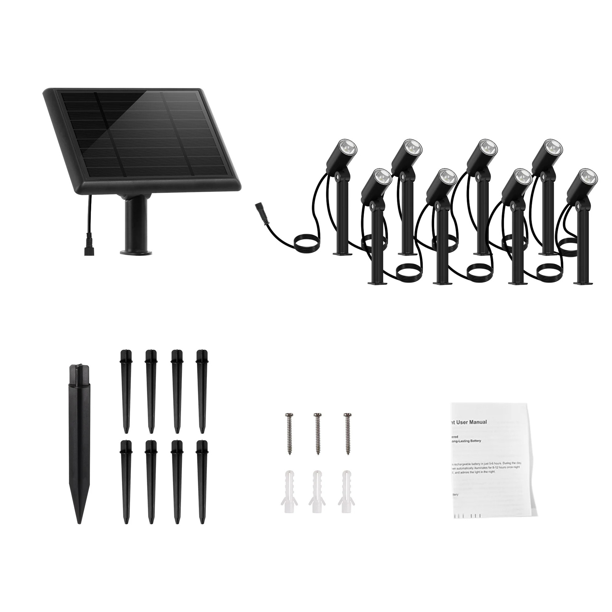 8 Spot solaire connecté MINI ROUNDY 100LM