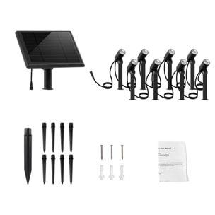 8 Spot solaire connecté MINI ROUNDY 100LM