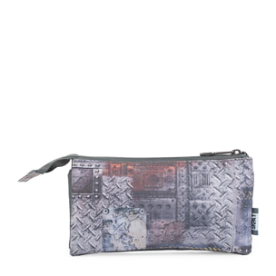 Estuche Escolar Skpat School Line Gris