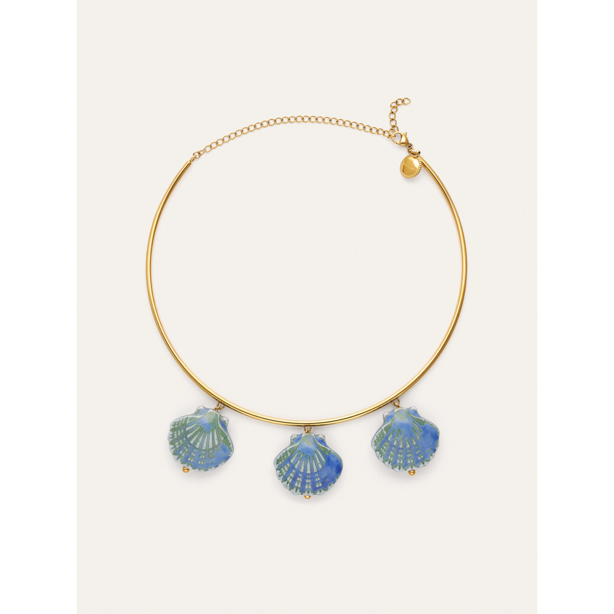 Collana Shelly Blue Acciao Placcato Oro