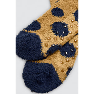 Confezione da 4 calzini antiscivolo in flanella stampati