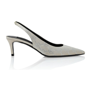 PHILIPP PLEIN Scarpe slingback MONOGRAM