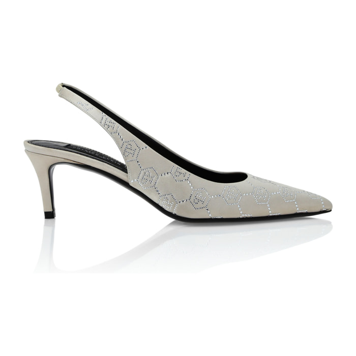 PHILIPP PLEIN Scarpe slingback MONOGRAM