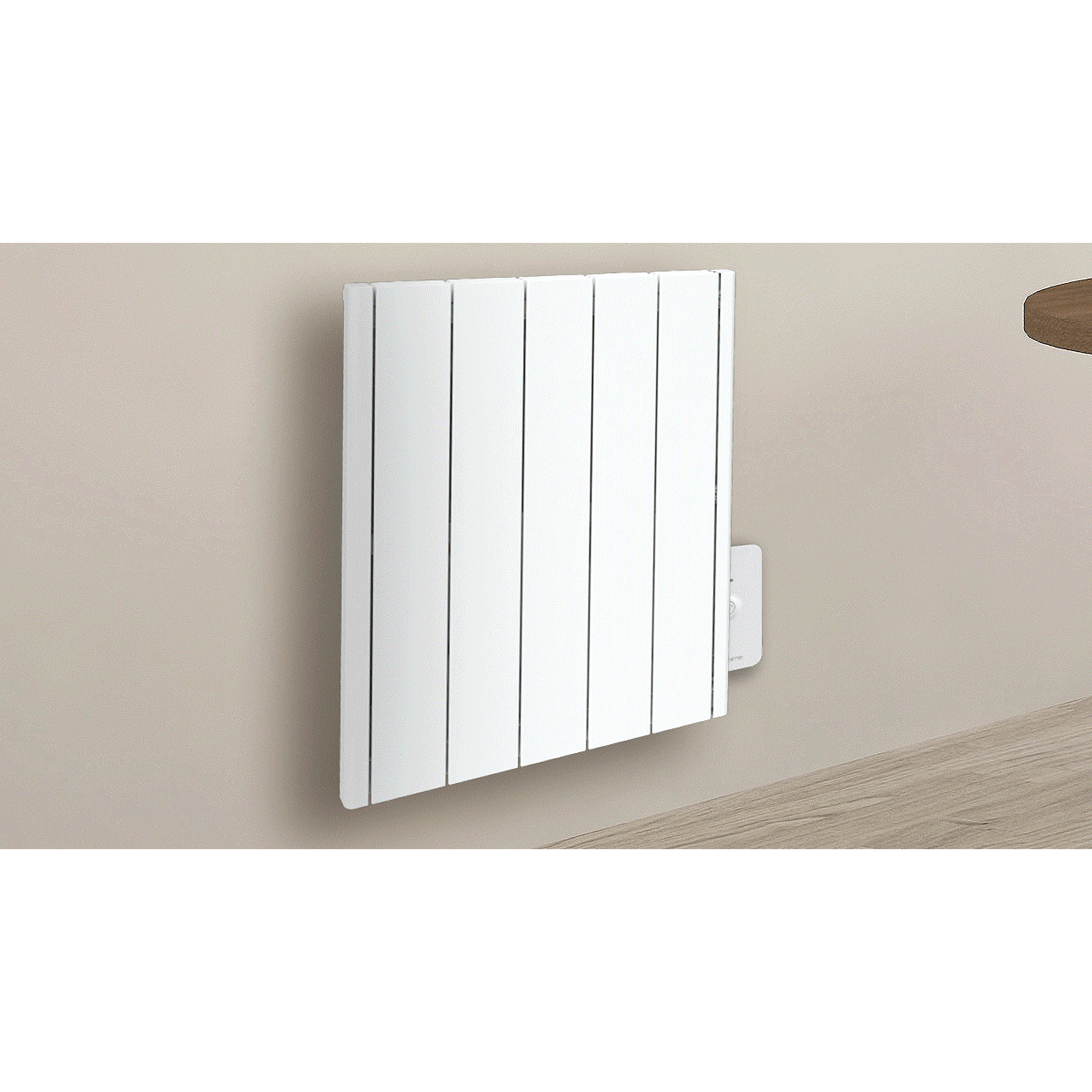 Radiateur électrique LCD céramique blanc 1000W connecté