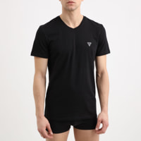 T-shirt Caleb - logo - coton bio - noir