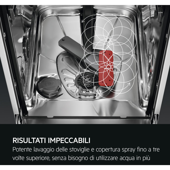 AEG - Lavastoviglie integrata totale Serie 7000 - classe A - 14 coperti - bianco - 81,8x59,6x56 cm