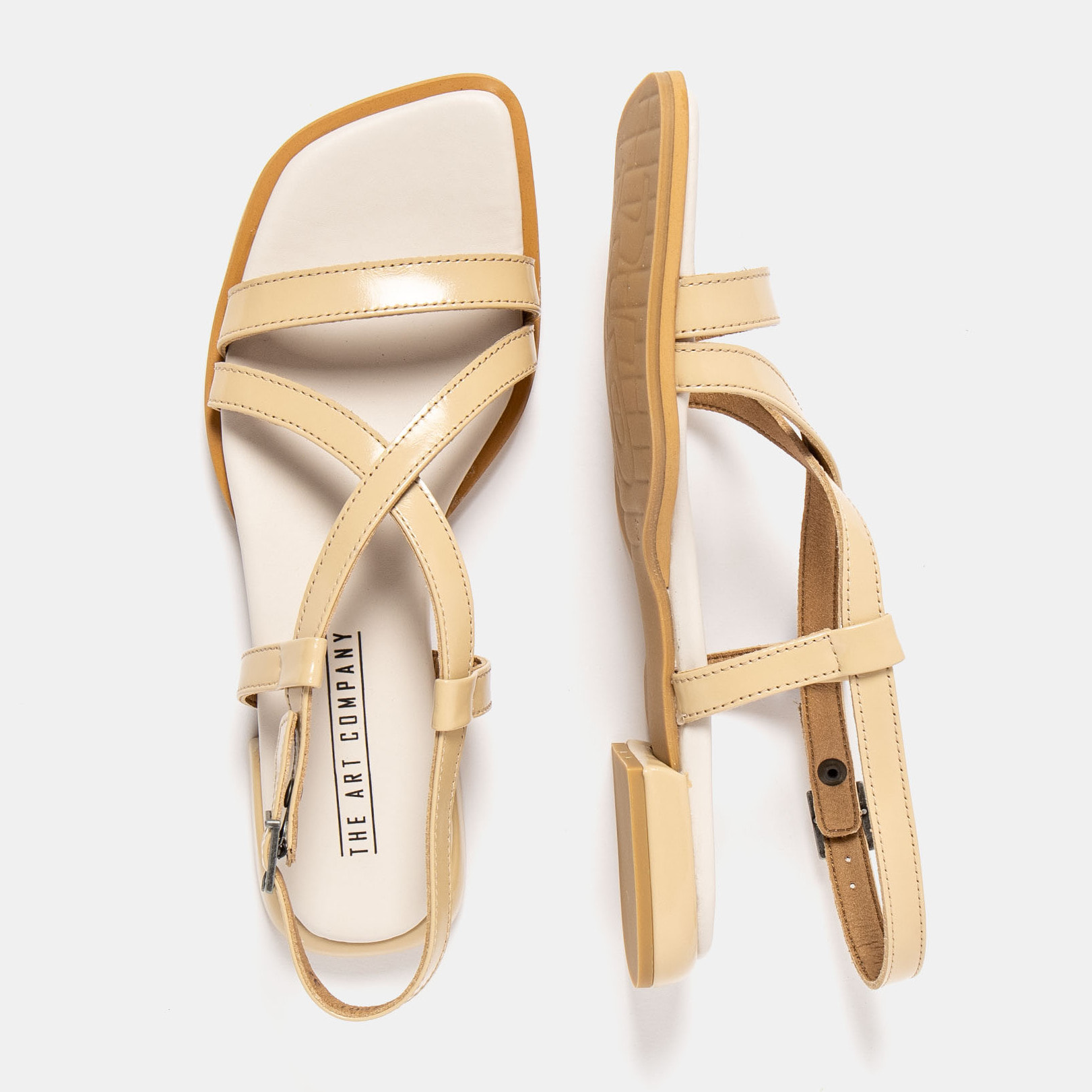 Sandalias 2001 NAPPA SHINNY CHAMPAGNE / BERGAMO color Champagne