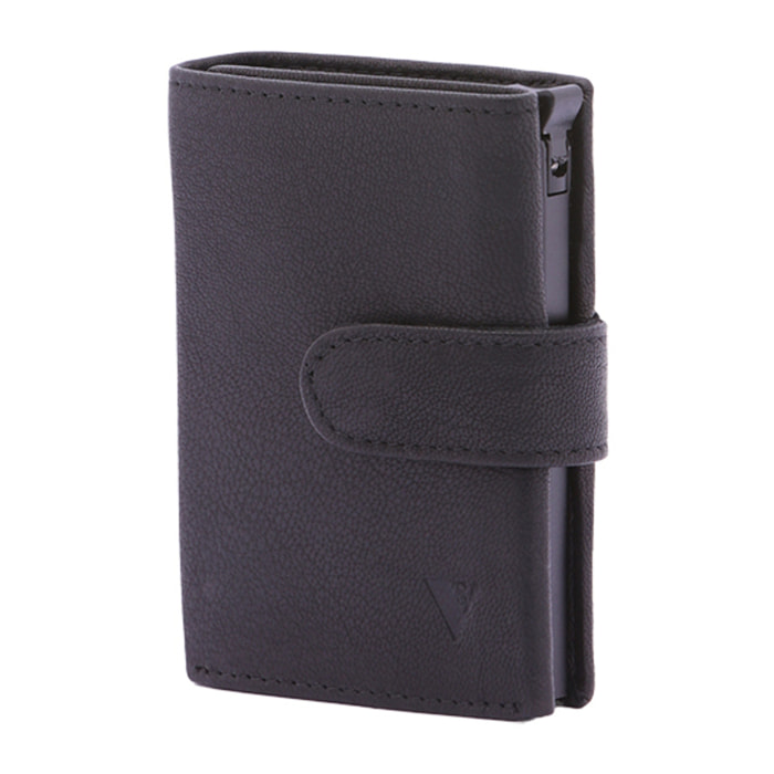 Portafoglio  da uomo In Vera pelle Made in Italy 7,5x10x2,5 cm
