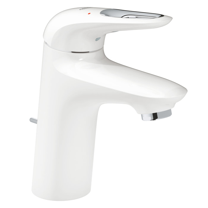 Mitigeur monocommande lavabo Eurostyle, Taille S, Blanc/chromé