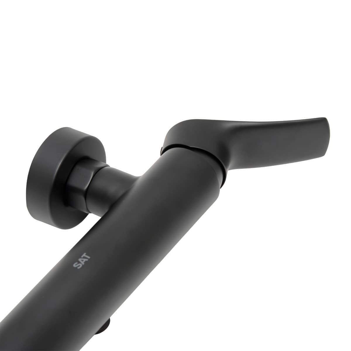 Infinitio mitigeur de douche monocommande mural, entraxe 150 mm, sans ensemble de douche, noir mat (SATBSINF268C)