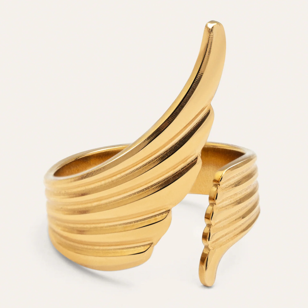 Anillo Dove Acero Baño Oro