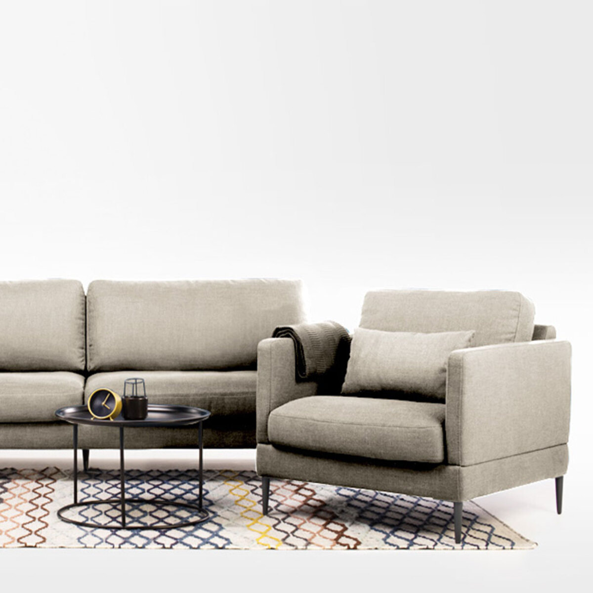 Fauteuil Tissu Splendido, 1 Place, Style Contemporain