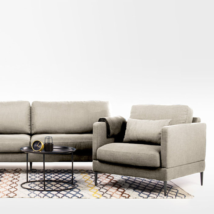 Fauteuil Tissu Splendido, 1 Place, Style Contemporain