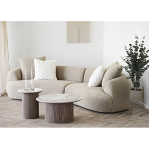 Portacandela in vetro grigio e bianco ø9x13 cm — Vikasa Home