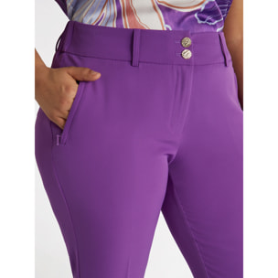 Fiorella Rubino - Pantaloni dritti eleganti - Viola