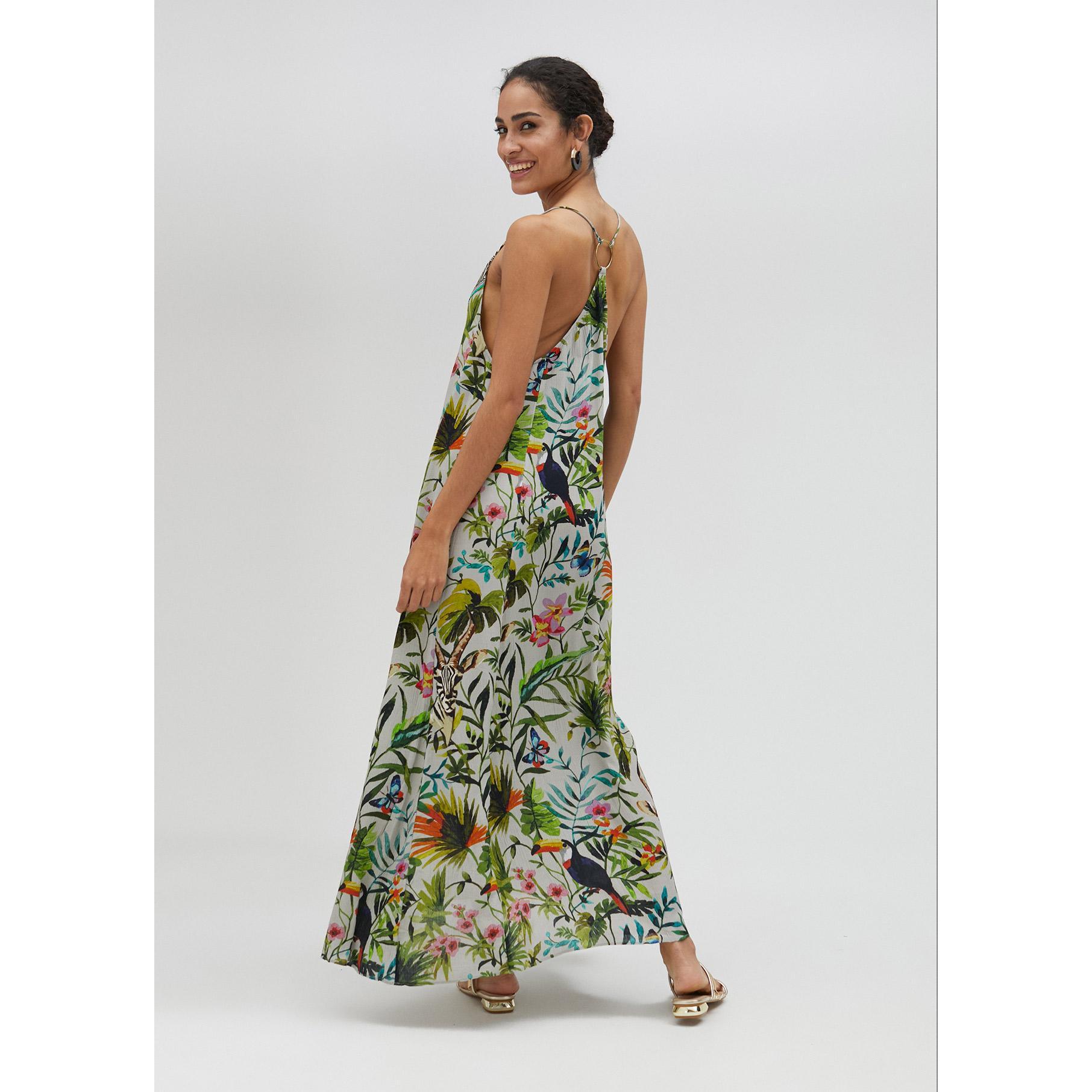 Vestito lungo con stampa