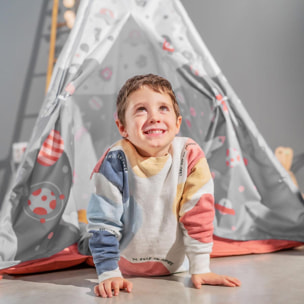 Tipi infantil niños COSMO TIPI poliéster con ventana y base acolchada