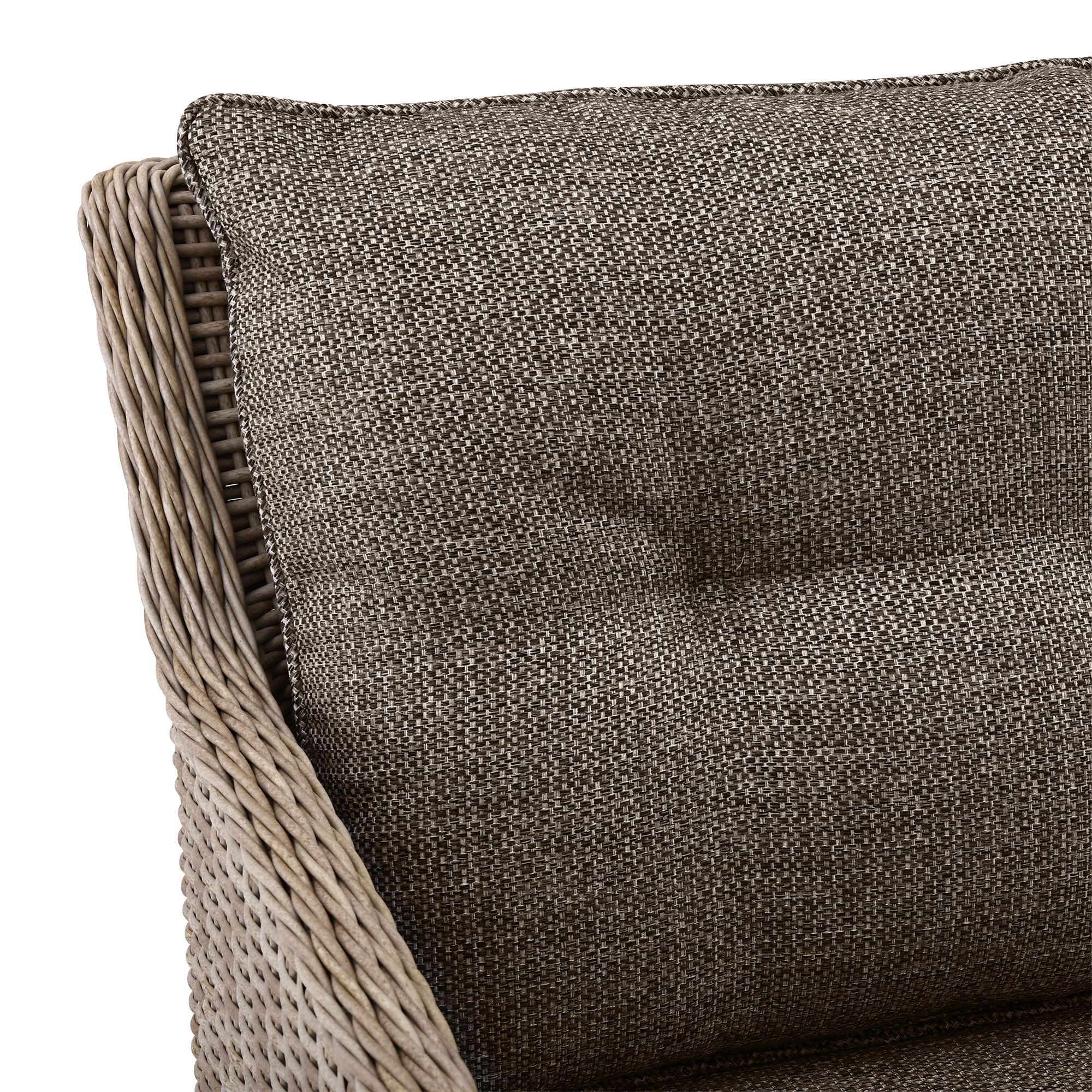 Salon de jardin en aluminium moka 4 places PORTO-FINO