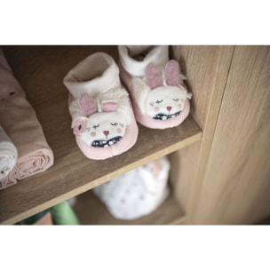 Chaussons bébé en velours